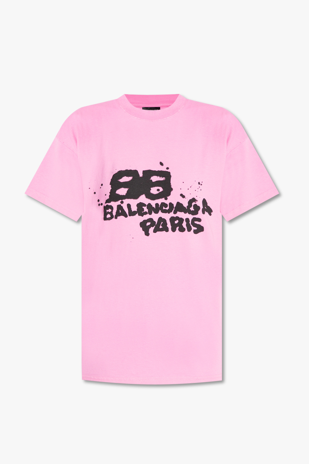 Pink Printed T - shirt Balenciaga - SchaferandweinerShops GB